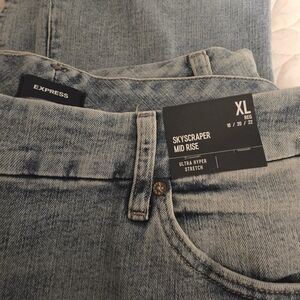 Express Women's High Rise Blue Jeans